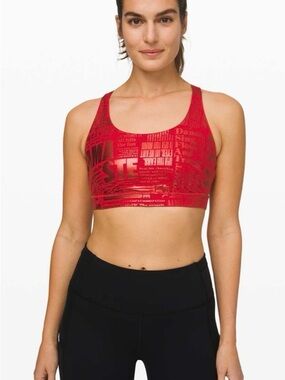 Lululemon Energy Bra “Manifesto” Size 14